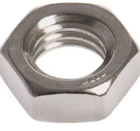 M6-1.0 FIN HEX JAM NUT 18-8 SS